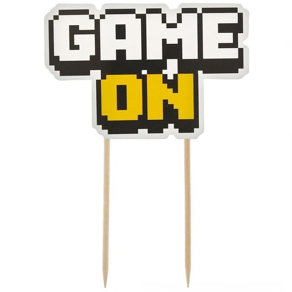 Dekoracja na tort Game On zdjęcie 1