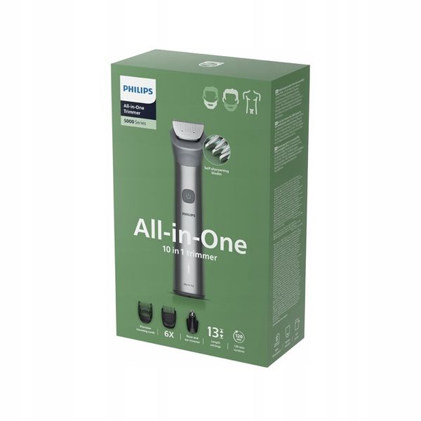Trymer do włosów Golarka 10 w 1 seria 5000 Multigroom Philips zdjęcie 5