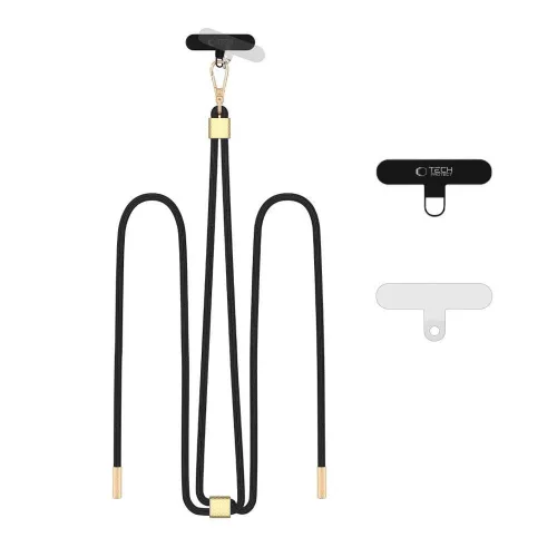 Smycz Tech-Protect C2S Rope Crossbody Strap - czarna na Arena.pl