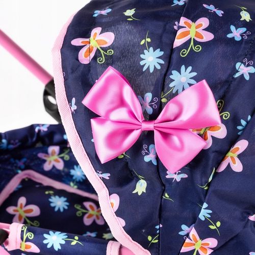 KINDERPLAY WÓZEK DLA LALEK GŁĘBOKI GONDOLA SKŁADANY DASZEK MIĘKKIE KOŁA na Arena.pl