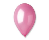 balony metalizowane różowe 13"/50szt.urodziny