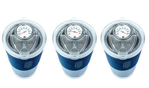 KUBEK TERMICZNY ZE WSKAŹNIKIEM TEMPERATURY 380ml PODRÓŻNY DO AUTA PODGRZEWA na Arena.pl