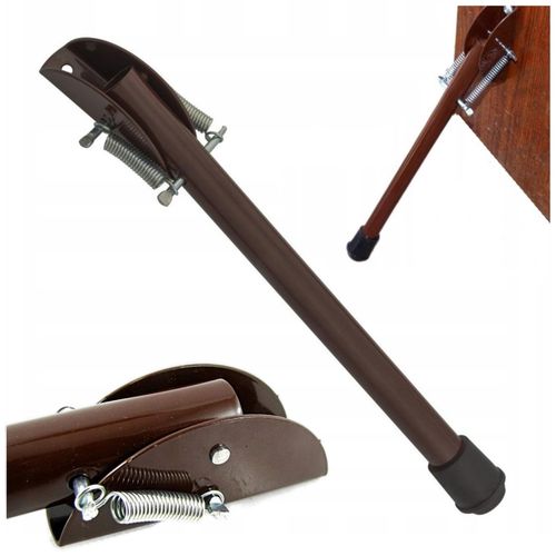 Stopka podpórka garażowa nóżka do drzwi bram mocna blokada brązowa solidna na Arena.pl