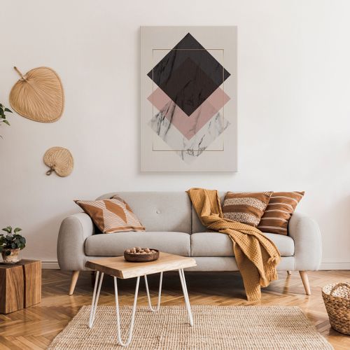 Obraz Na Płótnie Abstrakcja Pastele Marmur Styl Glamour 70cm x 100cm na Arena.pl