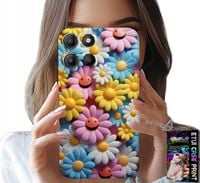 ETUI DO MOTOROLA MOTO G15 - KOLOROWE KWIATKI, STOKROTKI FUTERAŁ CASE