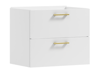 Szafka łazienkowa wisząca LUNA 80  biały/GOLD wpuszczana