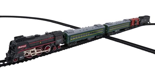 Kolejka Retro Z Funkcją Świateł, Dźwięku I Dymu 216Cm na Arena.pl