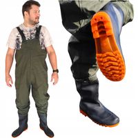 WODERY WĘDKARSKIE GUMOWCE MĘSKIE 43 SPODNIOBUTY GUMOWE WĘDKARSKIE