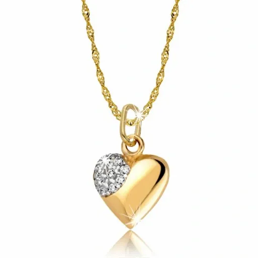 Złoty Łańcuszek Serce Serduszko Grawer zdjęcie 8