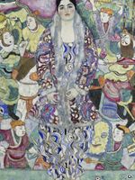 Plakat 60x80cm Portrait of Friederike Maria Beer, Klimt Vintage