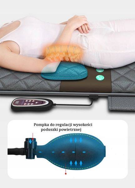 Materac masujący mata masująca shiatsu nefrytowy grzanie Gateway do masażu zdjęcie 11
