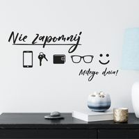 Naklejka Nie zapomnij HD006 XL