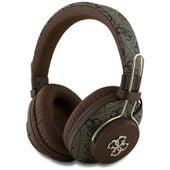 słuchawki nauszne guess bluetooth enc    metal 4g logo brązowy