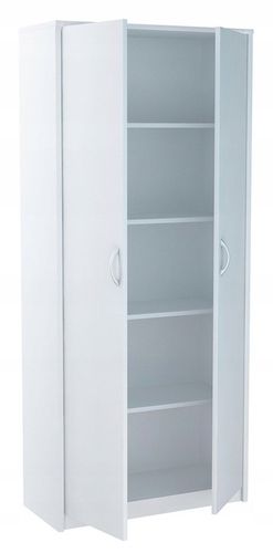 SZAFA REGAŁ BIAŁY TOM NA SEGREGATORY, BUTY 75 x 35 x 180 CM na Arena.pl