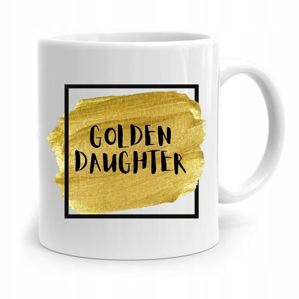 Kubek Prezent Dla Córki Córeczki Golden Daughter Z Nadrukiem Ze Zdjęciem zdjęcie 1