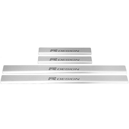 Listwa progowa VOLVO XC60 MK2 R DESIGN Stal nierdzewna 304 mat z czarnymi na Arena.pl