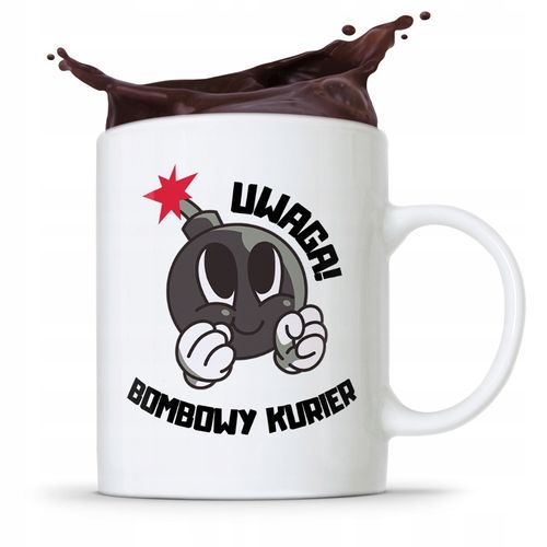Kubek Prezent Dla Kuriera Bombowy Kurier Prezent Z Nadrukiem Ze Zdjęciem na Arena.pl