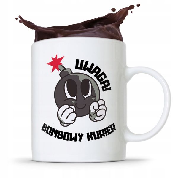 Kubek Prezent Dla Kuriera Bombowy Kurier Prezent Z Nadrukiem Ze Zdjęciem zdjęcie 1