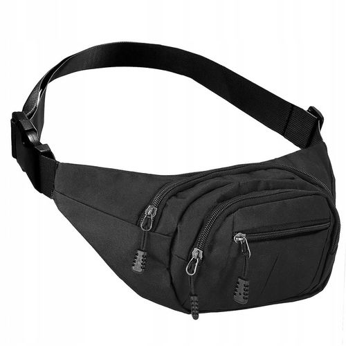 SASZETKA NERKA MĘSKA DAMSKA POJEMNA BIODRÓWKA SPORTOWA BIODROWA CZARNA na Arena.pl