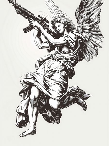 Plakat 60x80cm Anioł Wojny zdjęcie 1