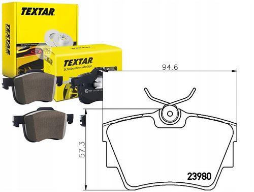 TEXTAR KLOCKI HAMULCOWE TYŁ 2398001 na Arena.pl