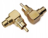 2 x Sinuslive CWS adapter kątowy na przewód kabel RCA / CINCH 2szt (kmpl)