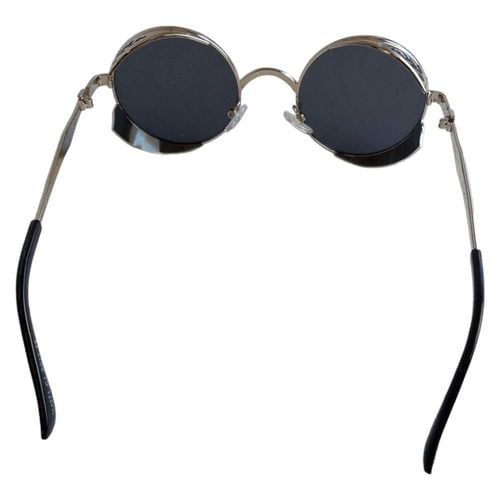 Okulary Lenonki Okrągłe Metalowe Srebrne Wzór na Arena.pl