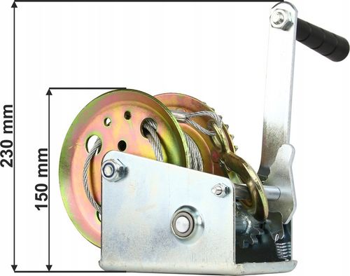 WCIĄGARKA WYCIĄGARKA KORBOWA LINOWA RĘCZNA 454kg na Arena.pl