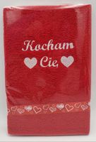 ręcznik frotte 50 x 100 cm kocham cię
