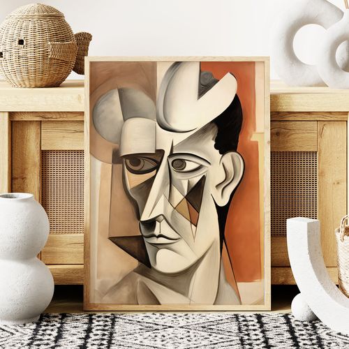 Plakat portret abstrakcja kubizm 30x40 cm na Arena.pl