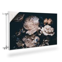 MATA Magnetyczna Na Grzejnik KWIATY Piwonie Rośliny 120cm x 60cm