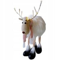 DUŻY RENIFER świecący SKRZAT święta LED PREMIUM