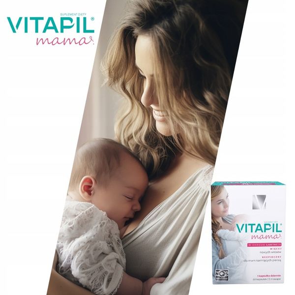 Witaminy Tabletki na włosy dla kobiet karmiących - Vitapil mama 60 kapsułek zdjęcie 2