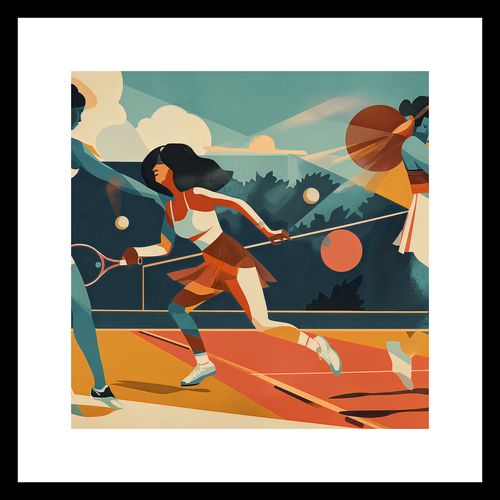 Plakat 30x30cm Mistrzynie Kortu na Arena.pl