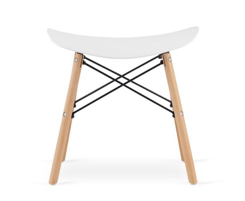 Taboret KORFU - biały x 3 na Arena.pl