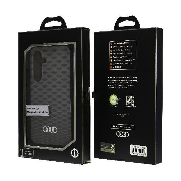 Audi IML Pattern MagSafe Case S24 S921 czarny/black hardcase zdjęcie 7