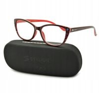 PLUSY Okulary CZYTANIA Korekcyjne Kocie Damskie do BLIŻY + GRATISY