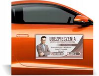 Magnes na samochód reklama magnetyczna PROJEKT AGENCJA MULTIUBEZPIECZENIOWA
