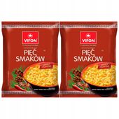 Vifon Zupa błyskawiczna pięć smaków 70 g x 2 sztuk