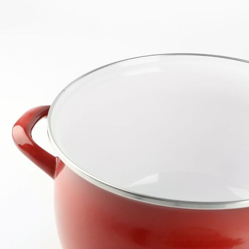 Garnek emaliowany czerwony HELENA 6,5L Gaz Indukcja Tradycyjny na Arena.pl