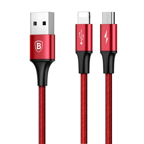 Kabel 2w1 Micro USB + Iphone Ipad Baseus Rapid 3A na Arena.pl
