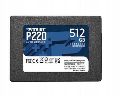 SSD PATRIOT P220 512GB SATA3 2,5" na Arena.pl