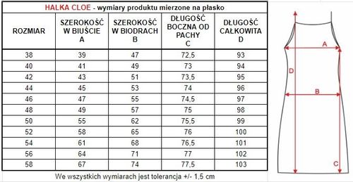 Halka damska Cloe 44 Biały na Arena.pl