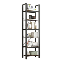 REGAŁ NA KSIĄŻKI BIBLIOTECZKA WĄSKI WYSOKI LOFT INDUSTRIAL SŁUPEK