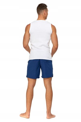 Gładkie PODKOSZULKI MĘSKIE 2 szt. Zestaw Podkoszulek Na Ramiączkach na Arena.pl