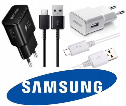 ORYGINALNA SZYBKA ŁADOWARKA SAMSUNG USB - USB C FAST CHARGE TYP C + KABEL na Arena.pl