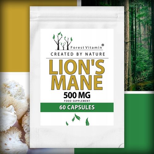 Soplówka Jeżowata 500mg 60kap LION'S MANE PAMIĘĆ MÓZG KONCENTRACJA na Arena.pl