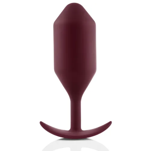 b-vibe snug plug 5 dark red - anatomiczny model, silikon, 371g na Arena.pl