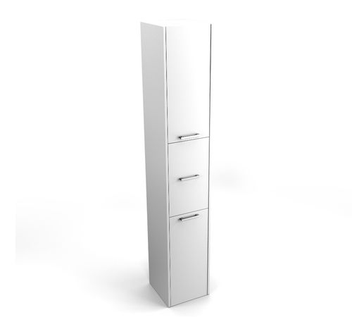 SZAFKA SŁUPEK REGAŁ DO ŁAZIENKI LUNA 3D 170 / 30 BIAŁY na Arena.pl