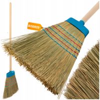 2 x Miotła Sorgo do zamiatania naturalna 127cm ekologiczna drewniany kij SO